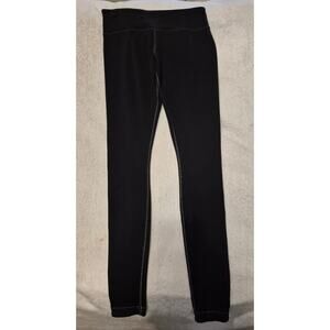 Lululemon Wunder Under Reversible Leggings Black Mint Size 8